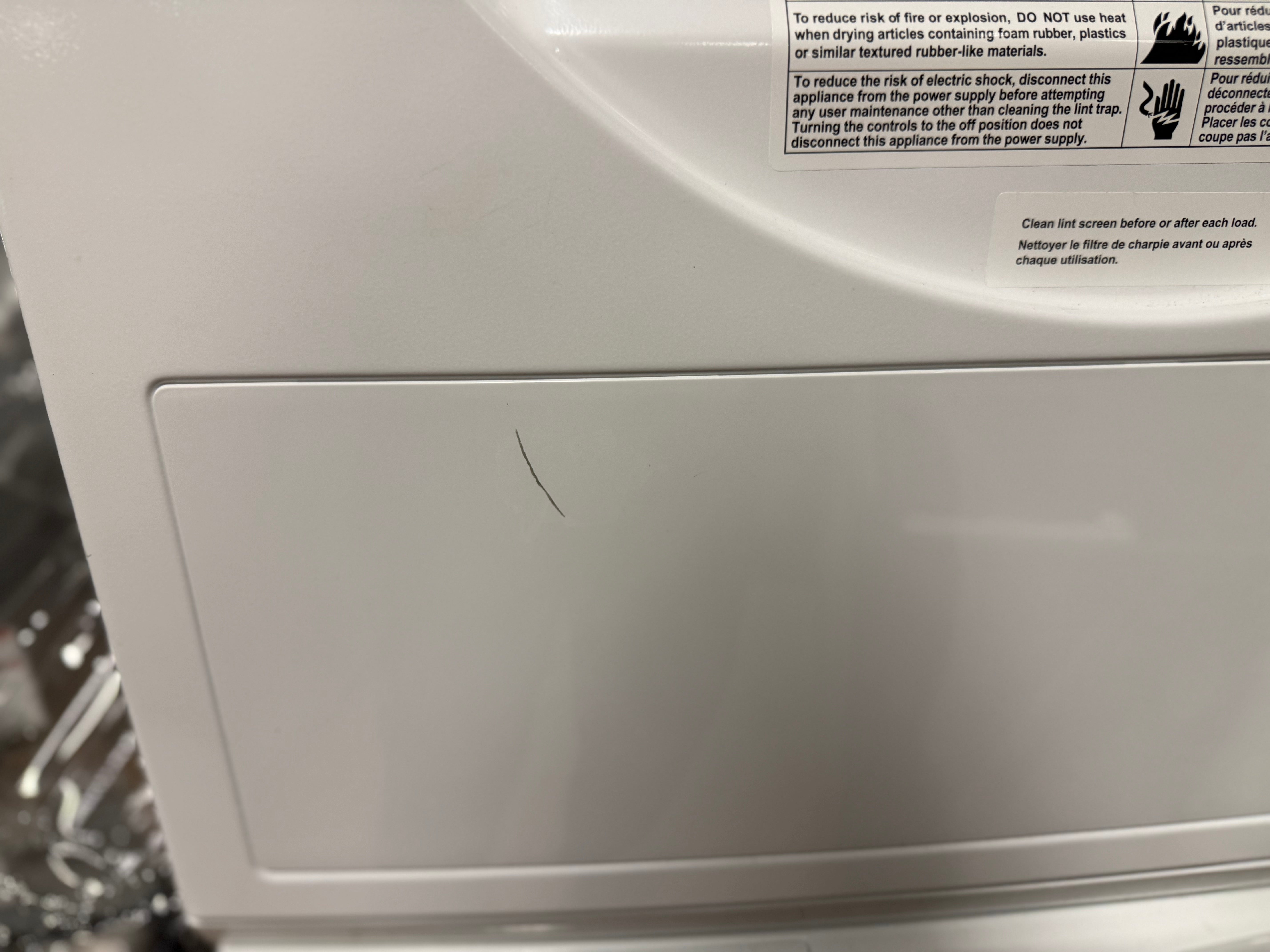 Bosch 500 Series 24" White Stacked Washer & Electric Dryer