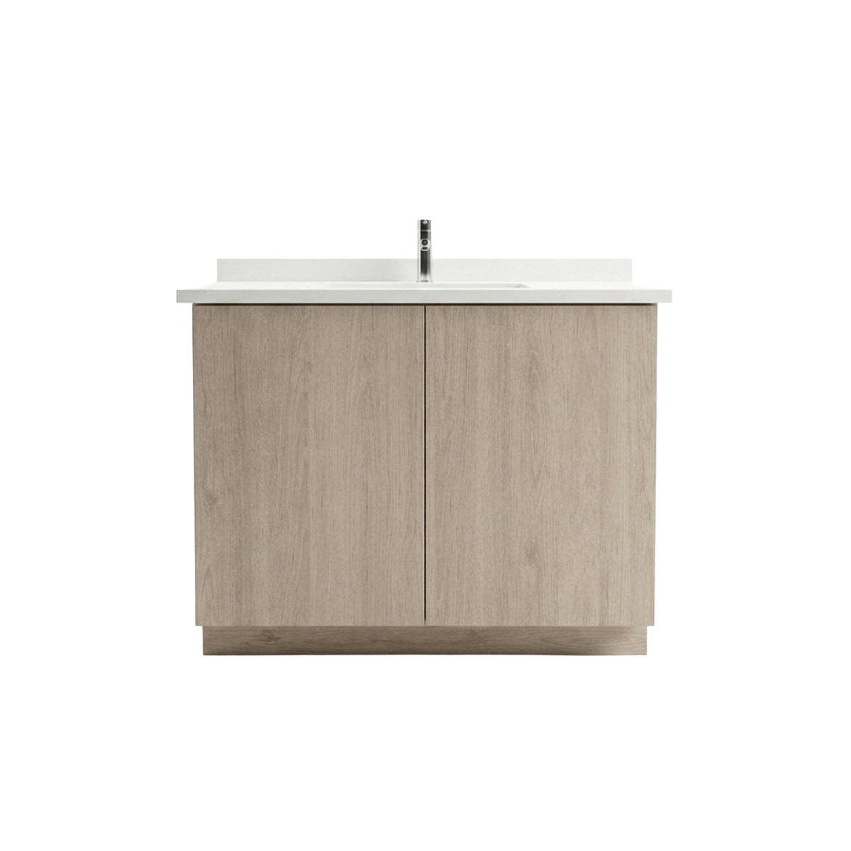 Cabico 36" Sandy Oak Wood Grain Laminate Single Vanity