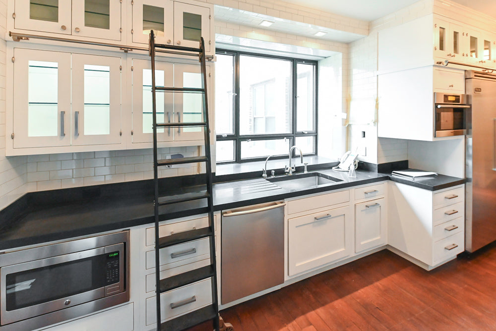 Premier Custom-Built Transitional White Kitchen with Viking Appliances