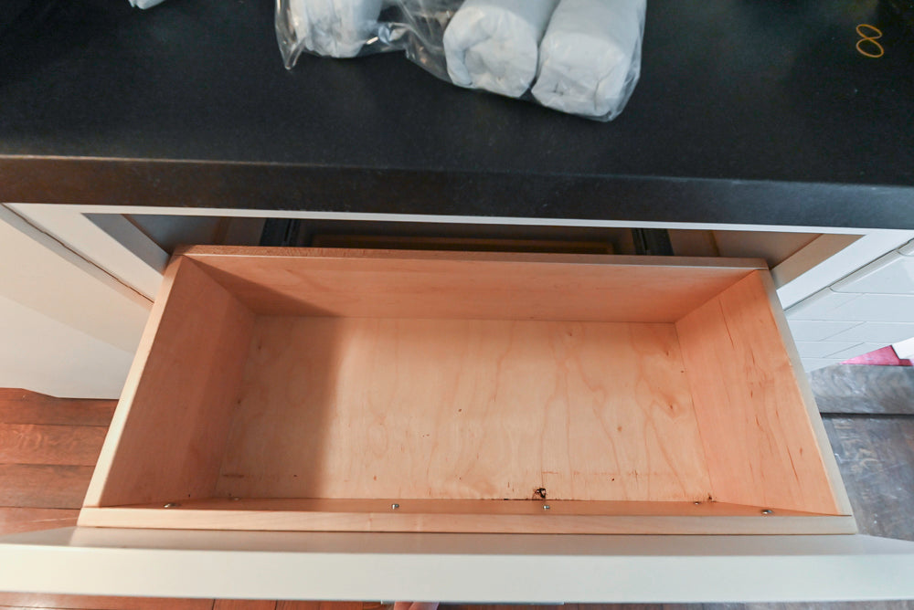 Premier Custom-Built Transitional White Butler's Pantry with Sub-Zero Refrigeration