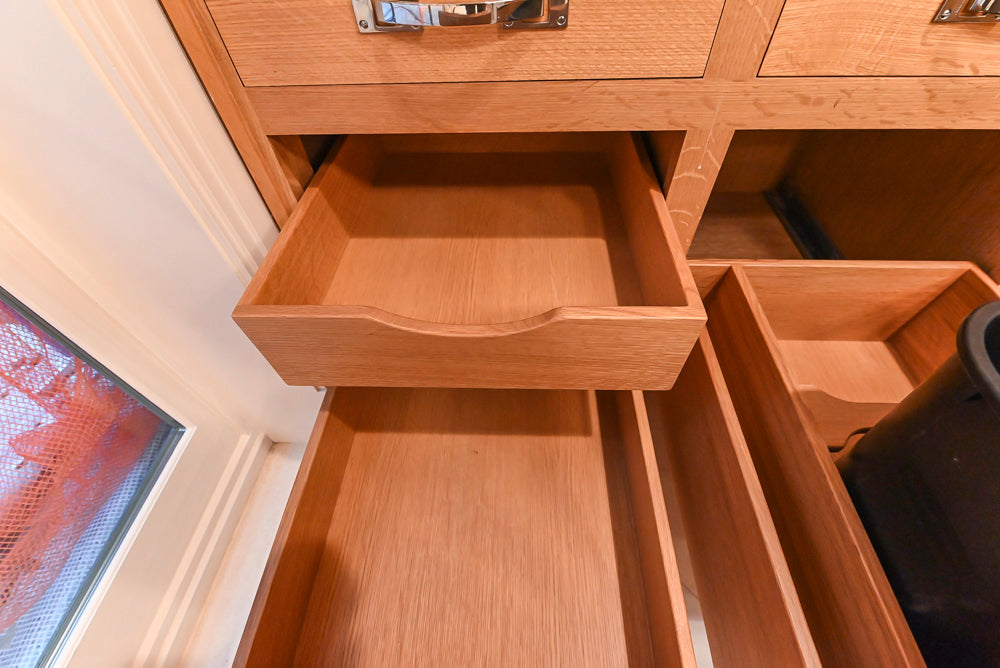Christopher Peacock "Culinarium" Transitional Rift-Sawn White Oak Kitchen with Island
