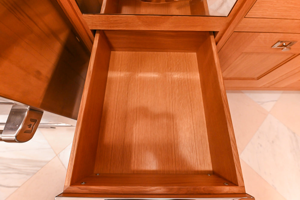 Christopher Peacock "Culinarium" Transitional Rift-Sawn White Oak Kitchen with Island