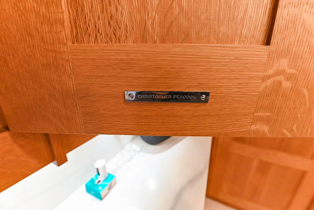 Christopher Peacock "Culinarium" Transitional Rift-Sawn White Oak Kitchen with Island