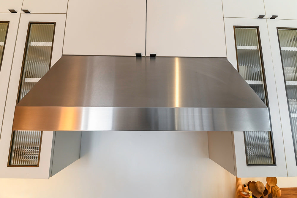 "The Maison Moderne" Kitchen with La Cornue CornuFŽ 110 Range and Marble Top Table