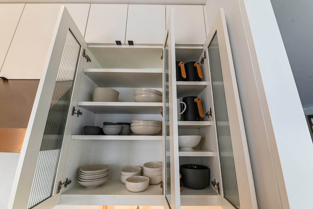 "The Maison Moderne" Kitchen with La Cornue CornuFŽ 110 Range and Marble Top Table