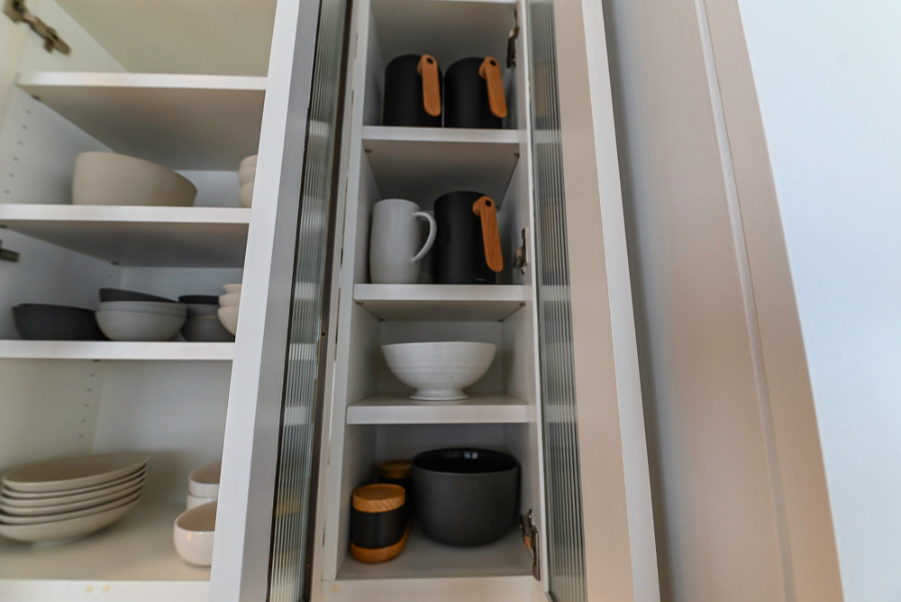 "The Maison Moderne" Kitchen with La Cornue CornuFŽ 110 Range and Marble Top Table