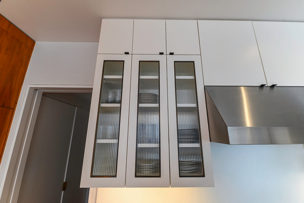 "The Maison Moderne" Kitchen with La Cornue CornuFŽ 110 Range and Marble Top Table
