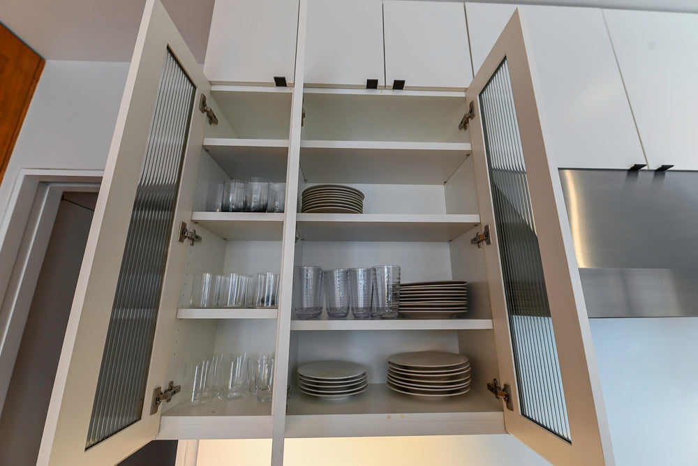 "The Maison Moderne" Kitchen with La Cornue CornuFŽ 110 Range and Marble Top Table