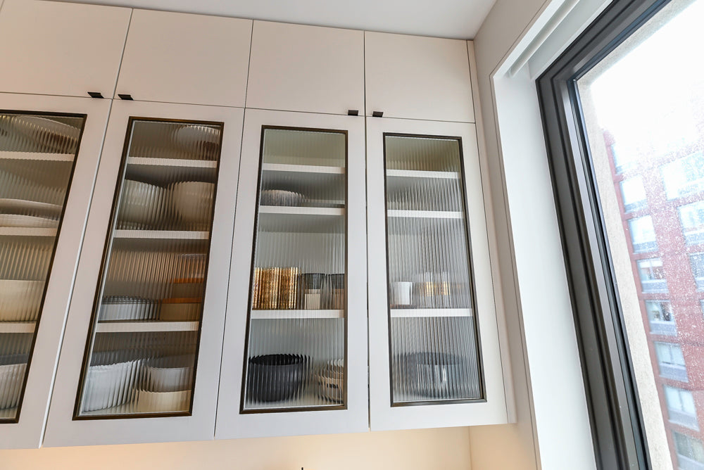 "The Maison Moderne" Kitchen with La Cornue CornuFŽ 110 Range and Marble Top Table