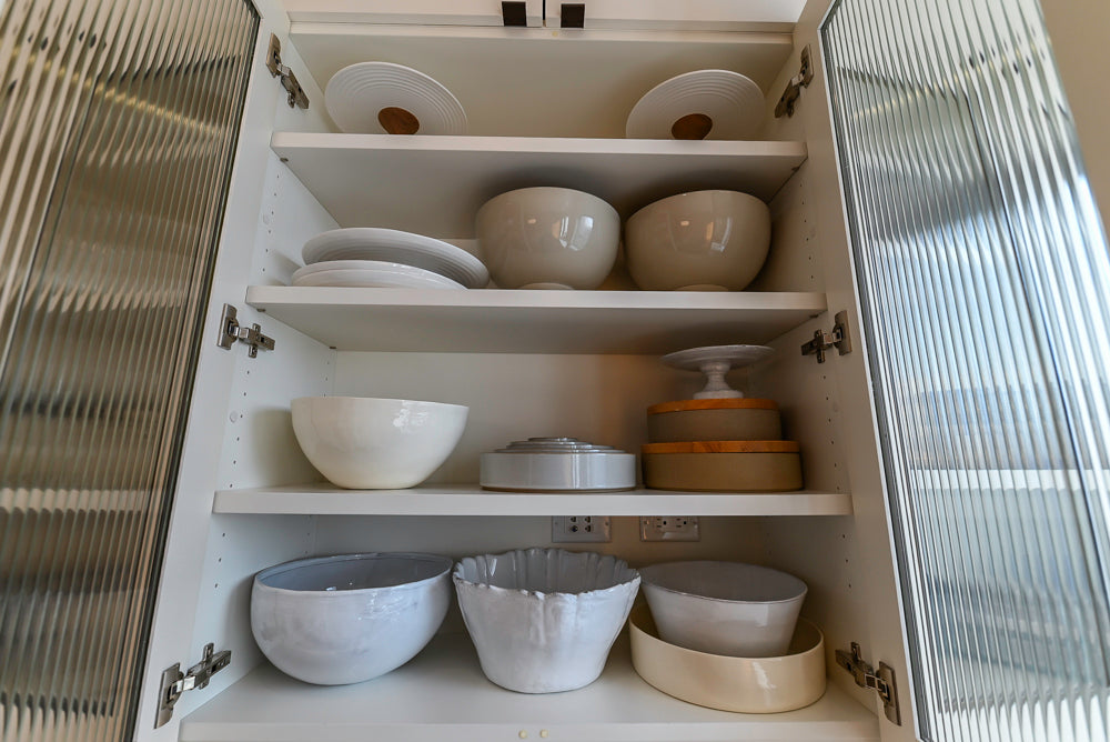 "The Maison Moderne" Kitchen with La Cornue CornuFŽ 110 Range and Marble Top Table