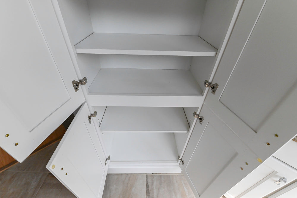 Mid Continent Traditional White Partial Kitchen with Island, Sink and Faucet