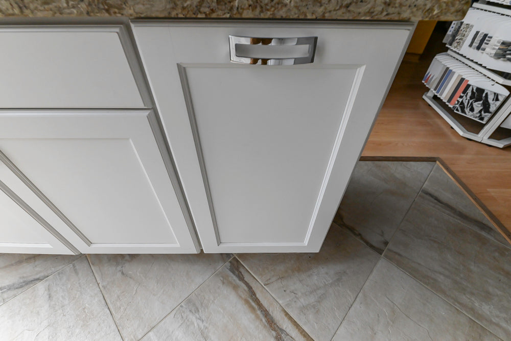 Mid Continent Traditional White Partial Kitchen with Island, Sink and Faucet