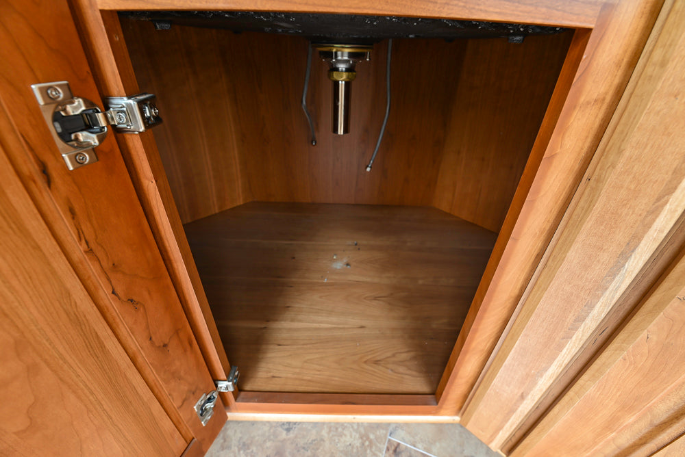 Decora Plaza Cherry Wheatfield Traditional Butler's Pantry with Kohler Sink & Faucet