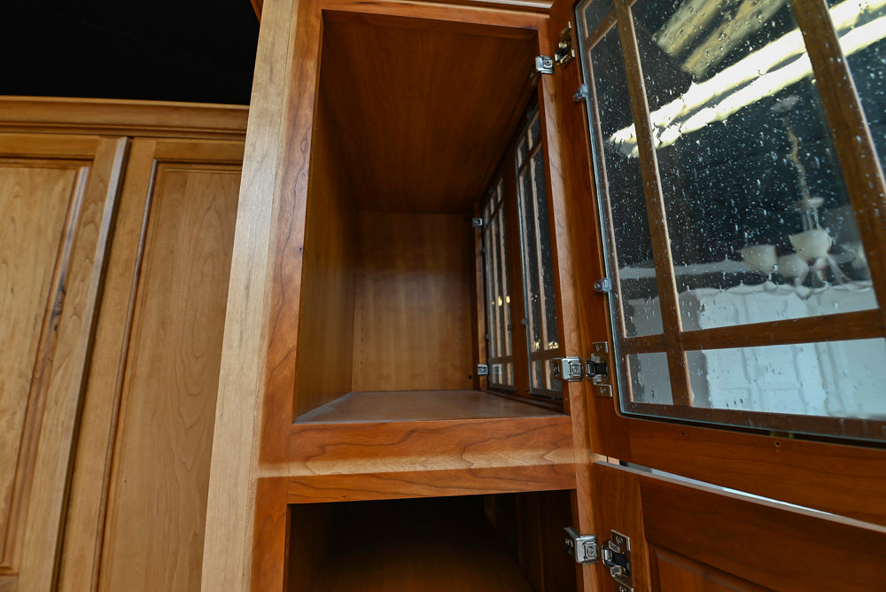 Decora Plaza Cherry Wheatfield Traditional Butler's Pantry with Kohler Sink & Faucet