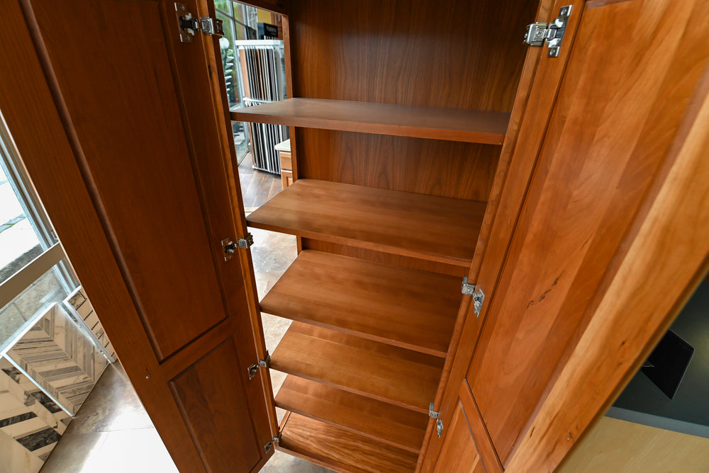 Decora Plaza Cherry Wheatfield Traditional Butler's Pantry with Kohler Sink & Faucet