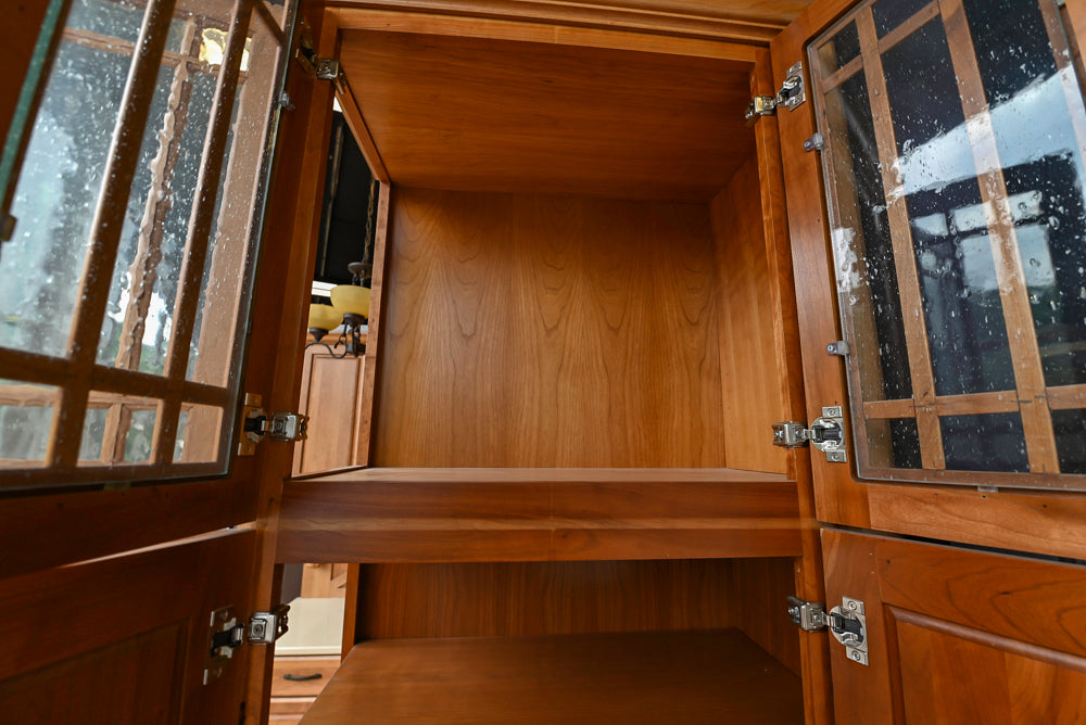 Decora Plaza Cherry Wheatfield Traditional Butler's Pantry with Kohler Sink & Faucet