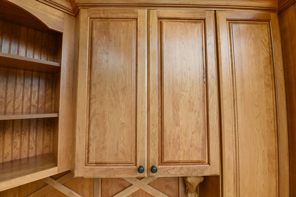 Decora Plaza Cherry Wheatfield Traditional Butler's Pantry with Kohler Sink & Faucet