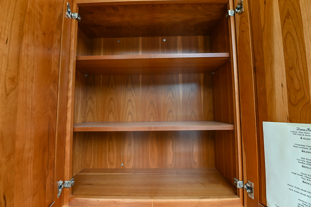 Decora Plaza Cherry Wheatfield Traditional Butler's Pantry with Kohler Sink & Faucet