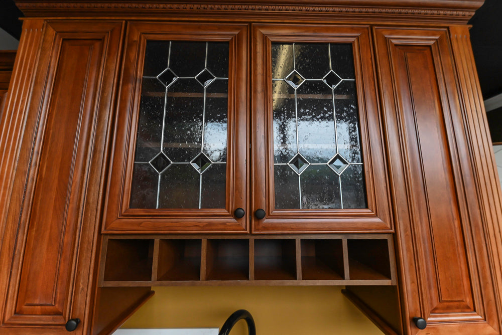 Merillat Masterpiece Civano Cherry Wood Kitchen Corner with Kohler Sink & Faucet