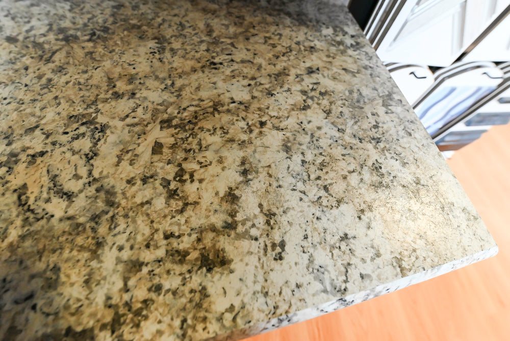 Custom Transitional Wooden Teal Side Pantry & Coffee Station