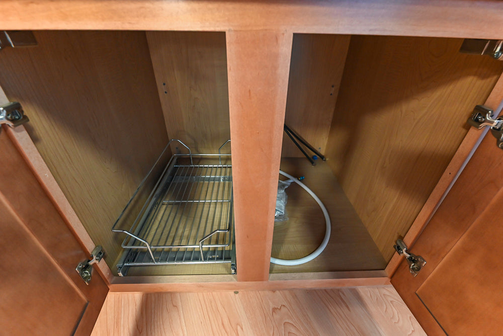 Merillat Traditional Wooden Partial Kitchen with Sink and Faucet