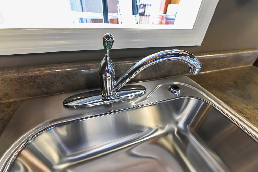 Merillat Traditional Wooden Partial Kitchen with Sink and Faucet