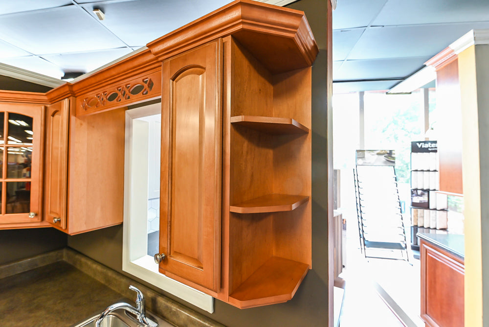 Merillat Traditional Wooden Partial Kitchen with Sink and Faucet