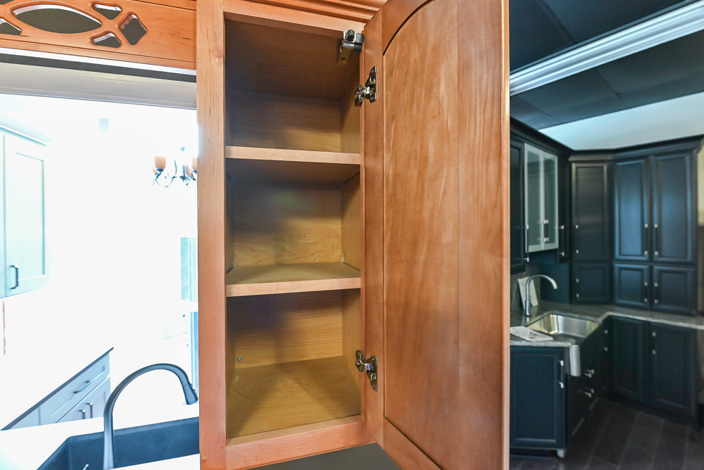 Merillat Traditional Wooden Partial Kitchen with Sink and Faucet