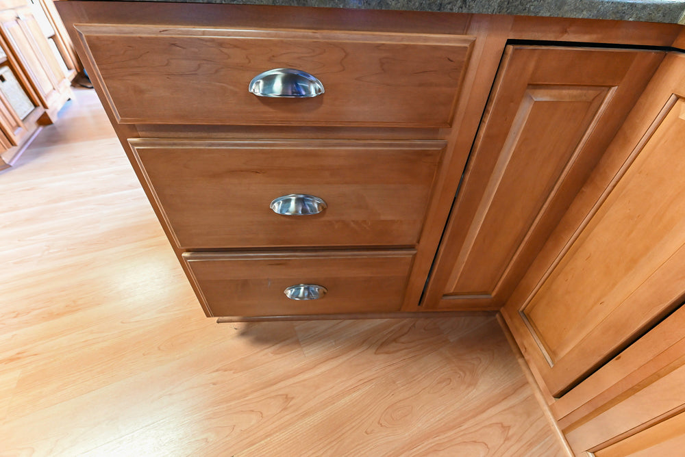 Merillat Traditional Wooden Partial Kitchen with Sink and Faucet