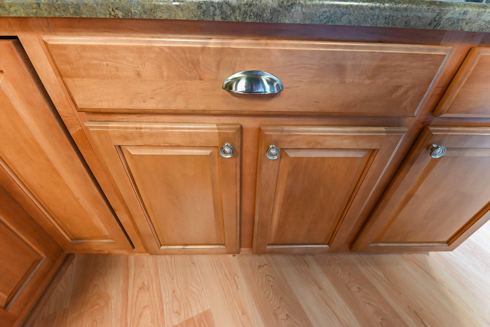 Merillat Traditional Wooden Partial Kitchen with Sink and Faucet