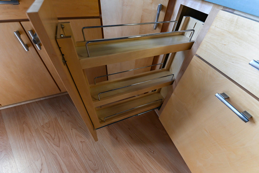 Merillat Classic Fusion Natural Maple Transitional Corner Pantry with Sink