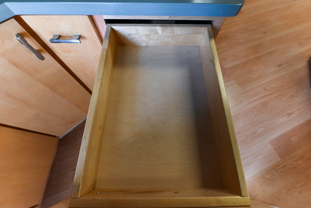 Merillat Classic Fusion Natural Maple Transitional Corner Pantry with Sink