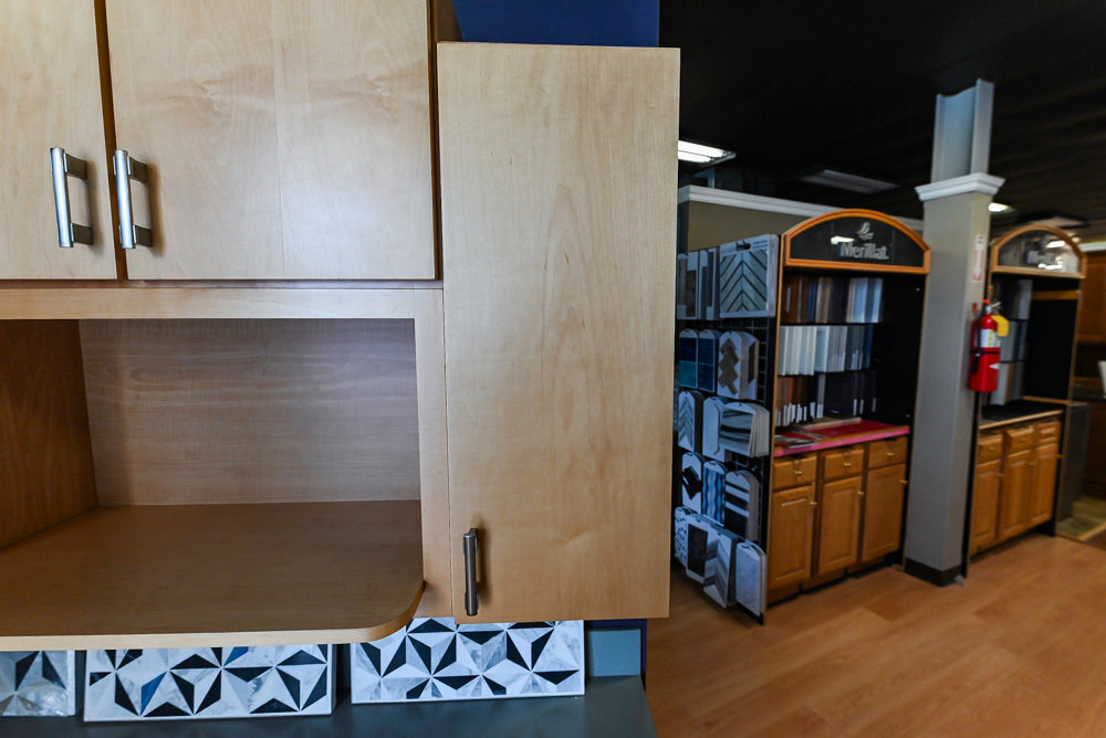 Merillat Classic Fusion Natural Maple Transitional Corner Pantry with Sink