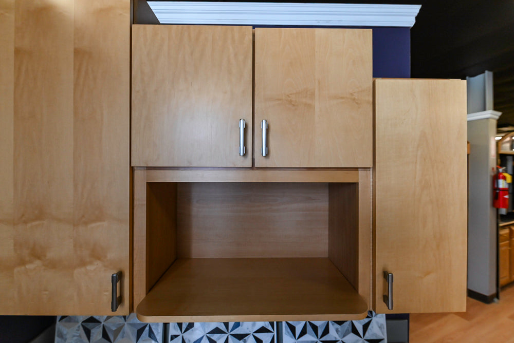 Merillat Classic Fusion Natural Maple Transitional Corner Pantry with Sink