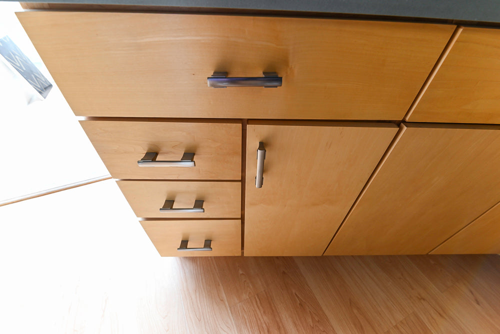 Merillat Classic Fusion Natural Maple Transitional Corner Pantry with Sink and Faucet