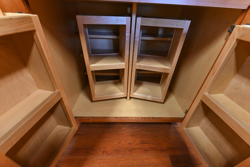 Decora Traditional Wooden Partial Kitchen with Island, Granite Countertops and Kohler Cast Iron Farmhouse Sink