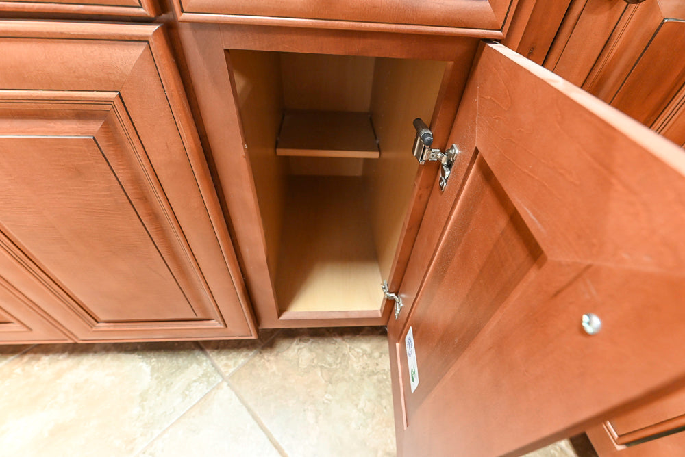 Wolf Classic Cabinets Hudson Wooden Traditional Partial Kitchen Cabinets with Sink and Faucet