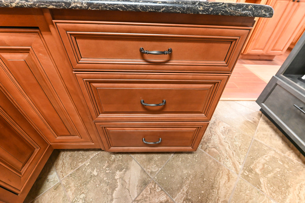 Wolf Classic Cabinets Hudson Wooden Traditional Partial Kitchen Cabinets with Sink and Faucet
