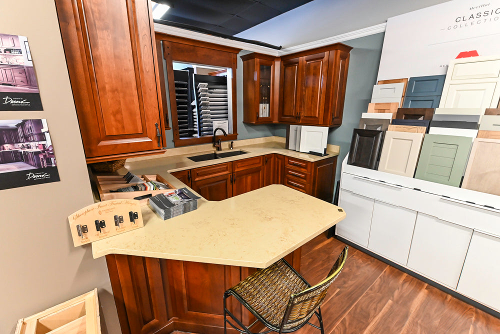 Decora Traditional Wooden Partial Corner Kitchen with Sink and Faucet