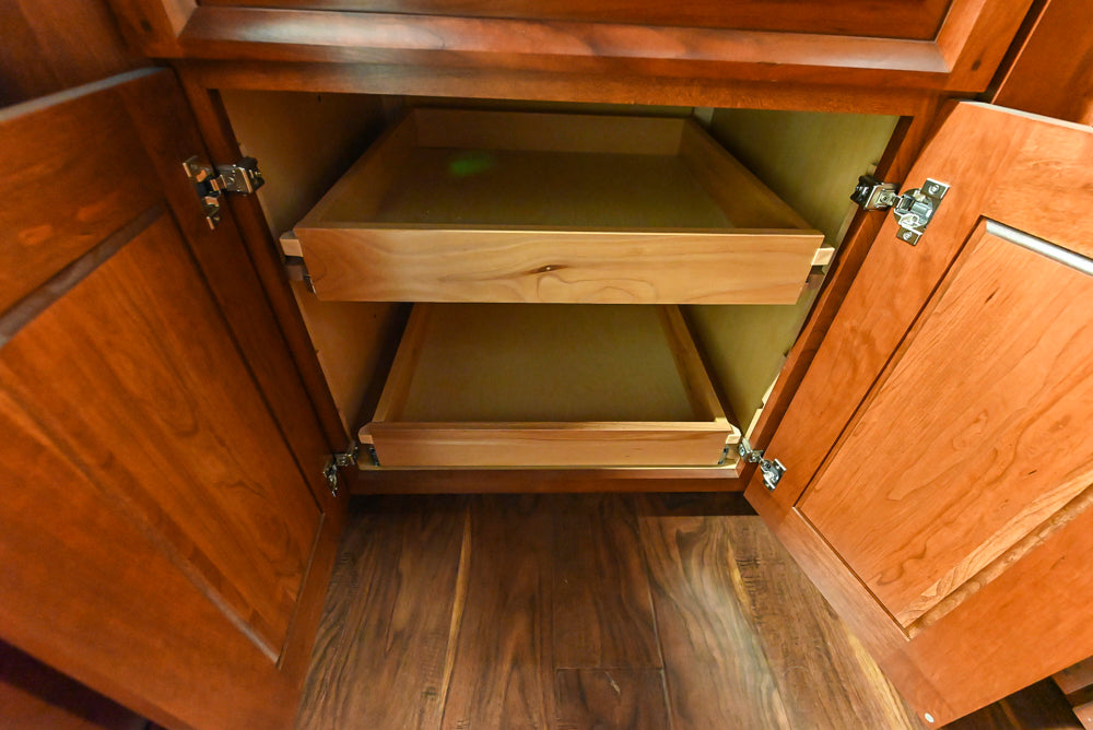 Decora Traditional Wooden Partial Corner Kitchen with Sink and Faucet