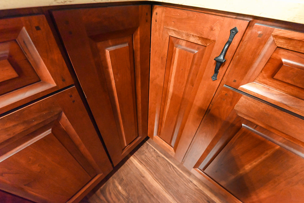 Decora Traditional Wooden Partial Corner Kitchen with Sink and Faucet