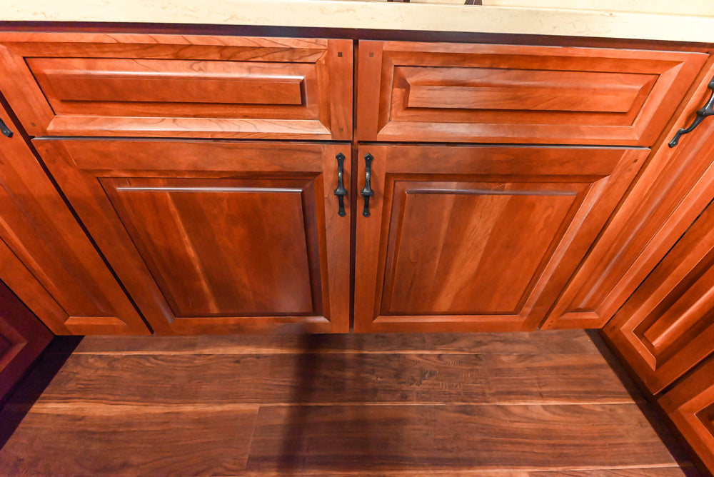 Decora Traditional Wooden Partial Corner Kitchen with Sink and Faucet