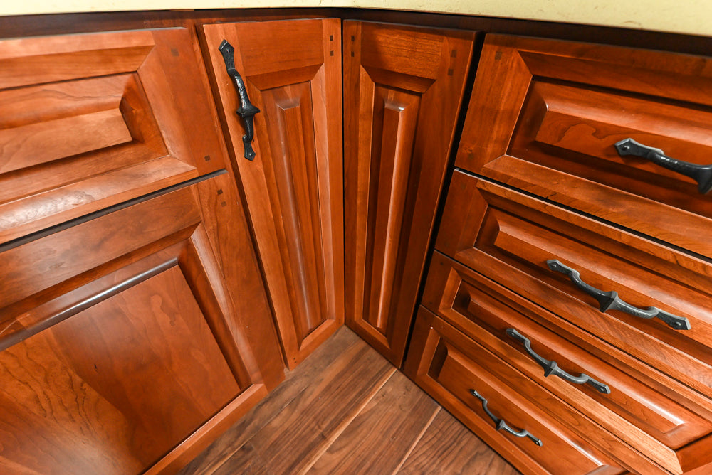 Decora Traditional Wooden Partial Corner Kitchen with Sink and Faucet