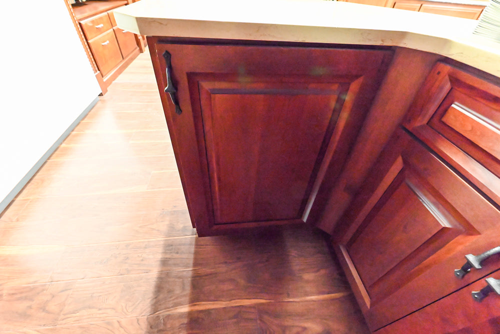 Decora Traditional Wooden Partial Corner Kitchen with Sink and Faucet