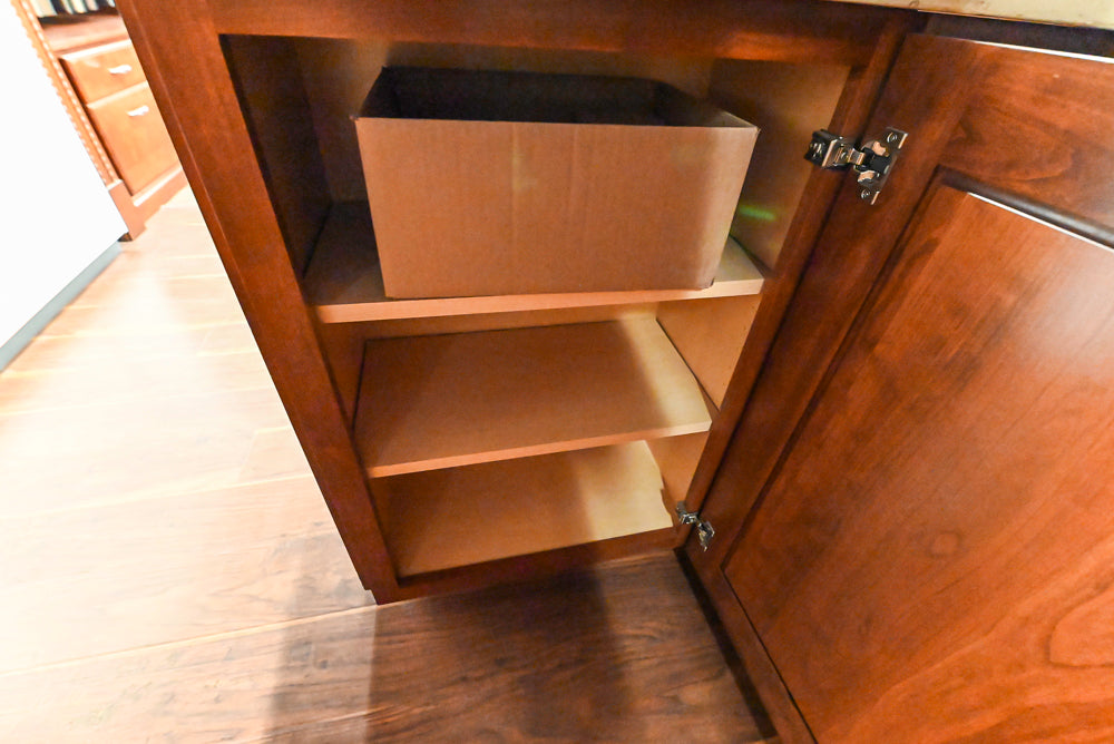 Decora Traditional Wooden Partial Corner Kitchen with Sink and Faucet