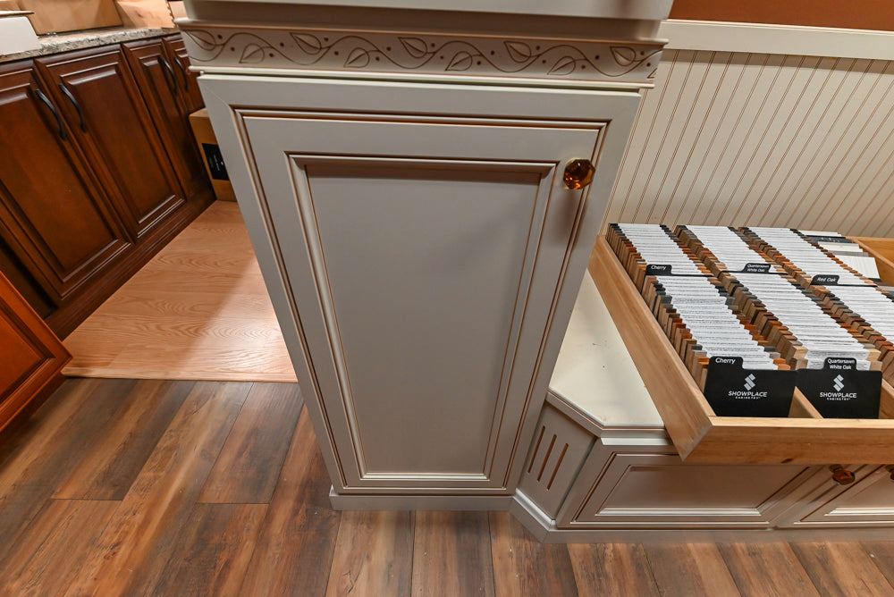 Custom Traditional Cream Wooden Mudroom Cabinets