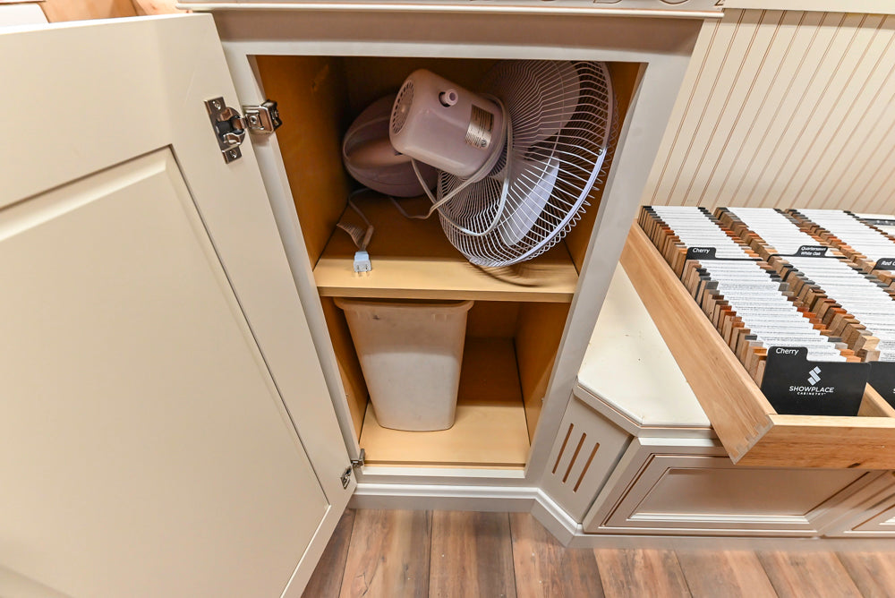 Custom Traditional Cream Wooden Mudroom Cabinets