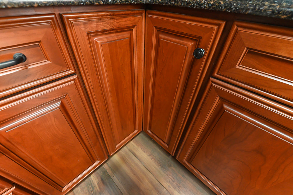 Decora Galleria Cherry Wood Traditional Partial Kitchen with Sink