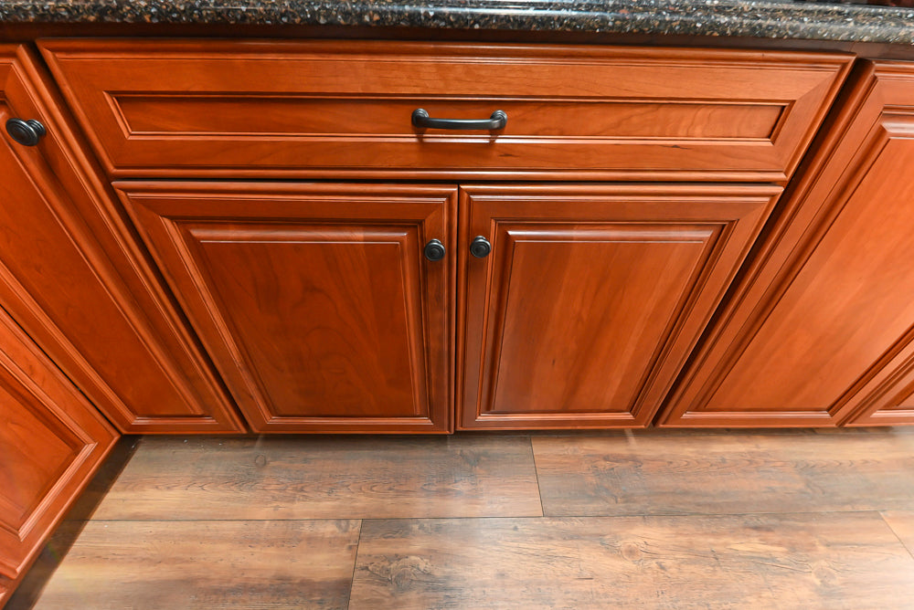 Decora Galleria Cherry Wood Traditional Partial Kitchen with Sink