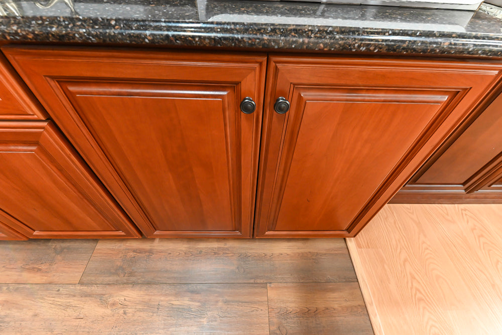 Decora Galleria Cherry Wood Traditional Partial Kitchen with Sink